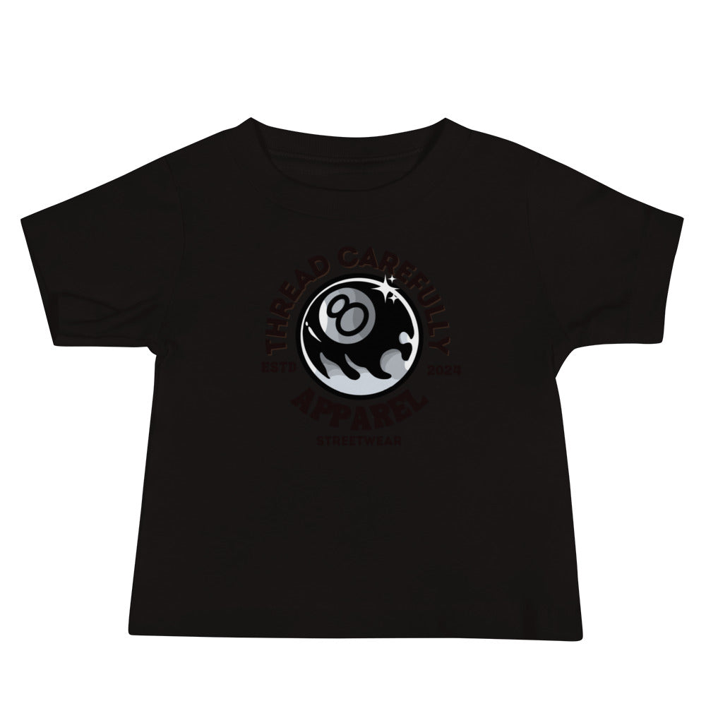 Chrysanthemum Collection: Orange Chrys-mum 8 ball - Baby Jersey Short Sleeve Tee