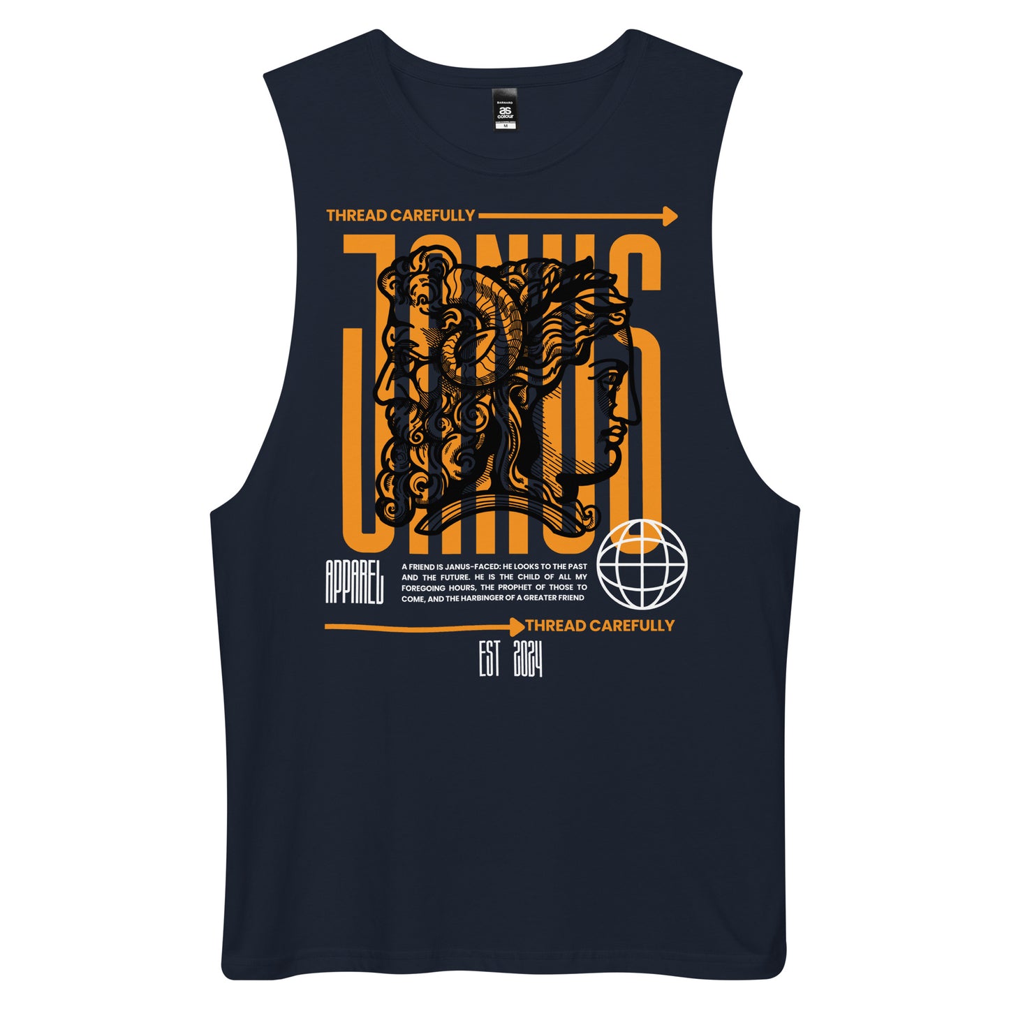 Janus: drop arm tank top
