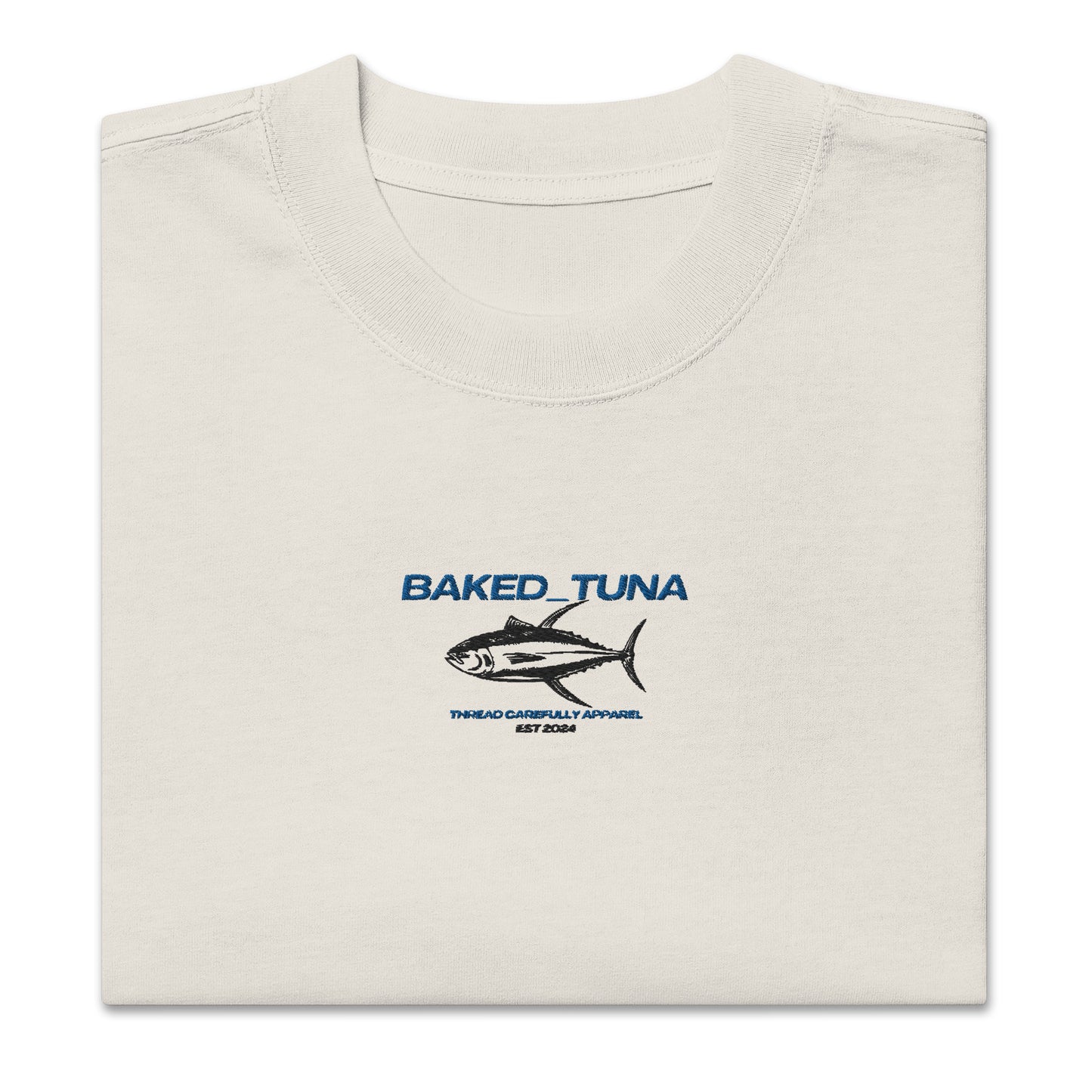 Baked Tuna Premium Oversized faded t-shirt | Thread Carefully