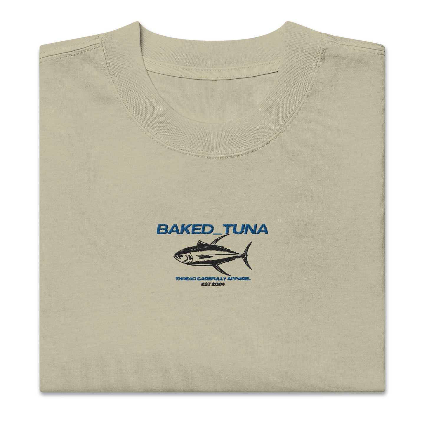 Baked Tuna Premium Oversized faded t-shirt | Thread Carefully