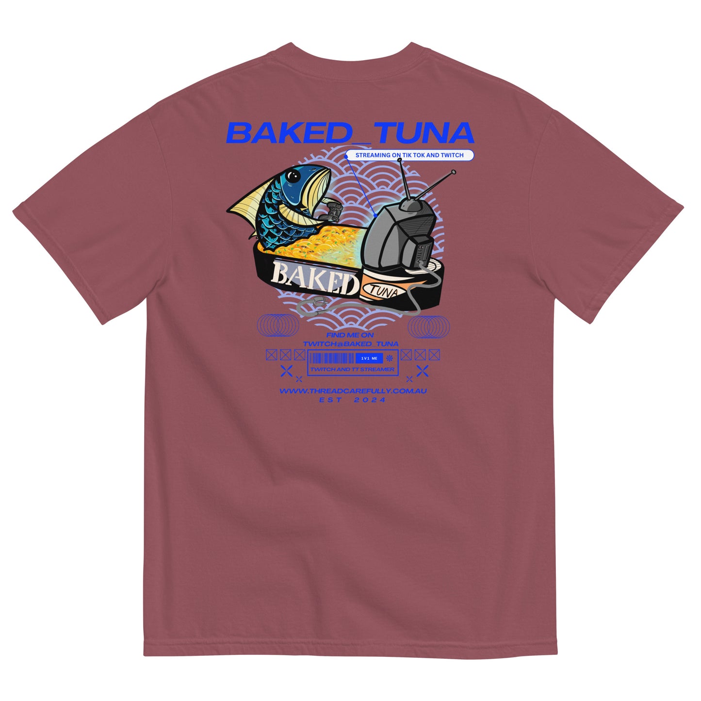 Baked Tuna Unisex heavyweight t-shirt | Thread Carefully