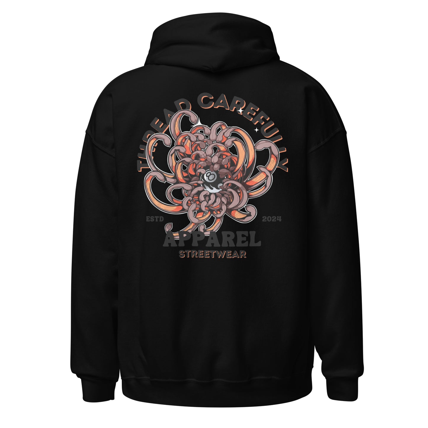 Chrysanthemum Collection: Orange Chrys-mum 8 ball - Hoodie
