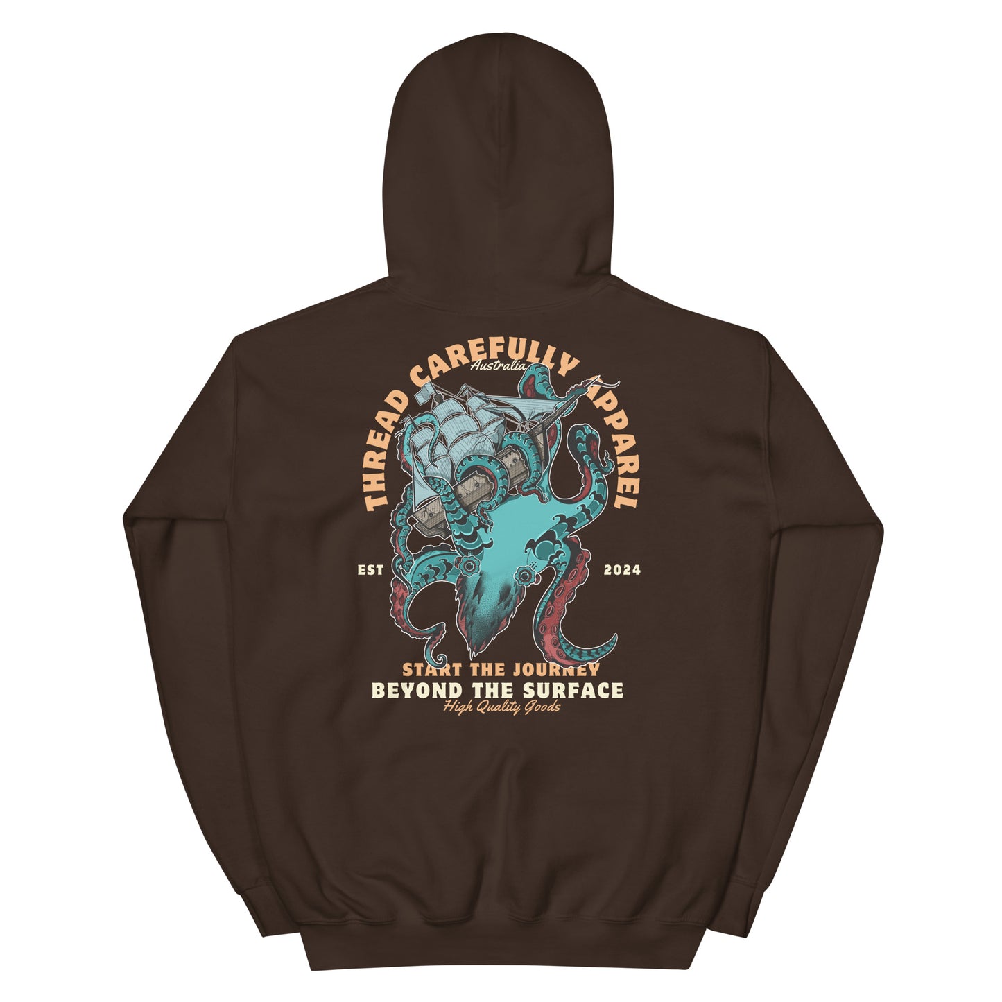 Kraken: Embroidered Unisex hoodie