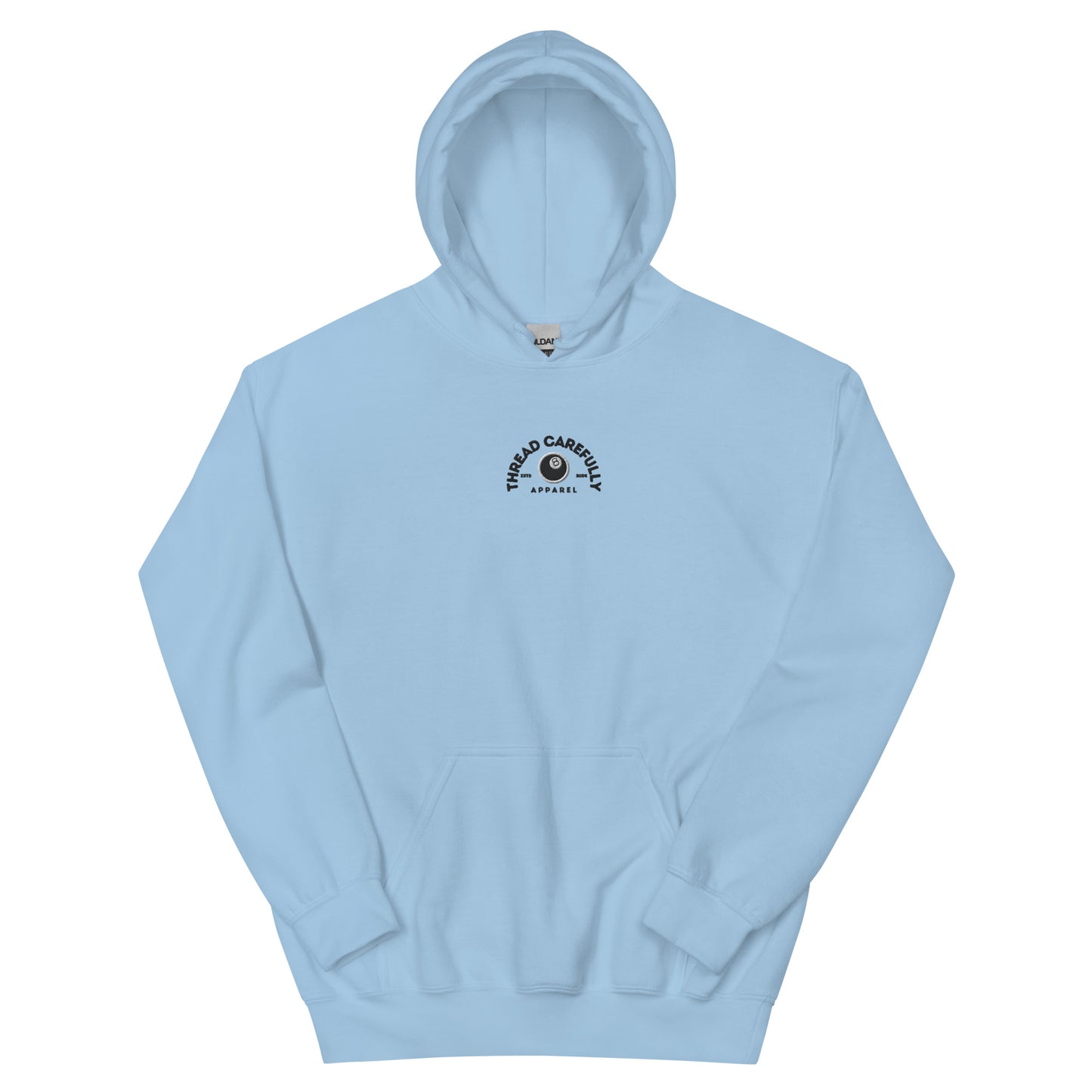 Chrysanthemum Collection: Orange 8 Ball Chrys-mum - Embroidered 8 Ball Hoodie