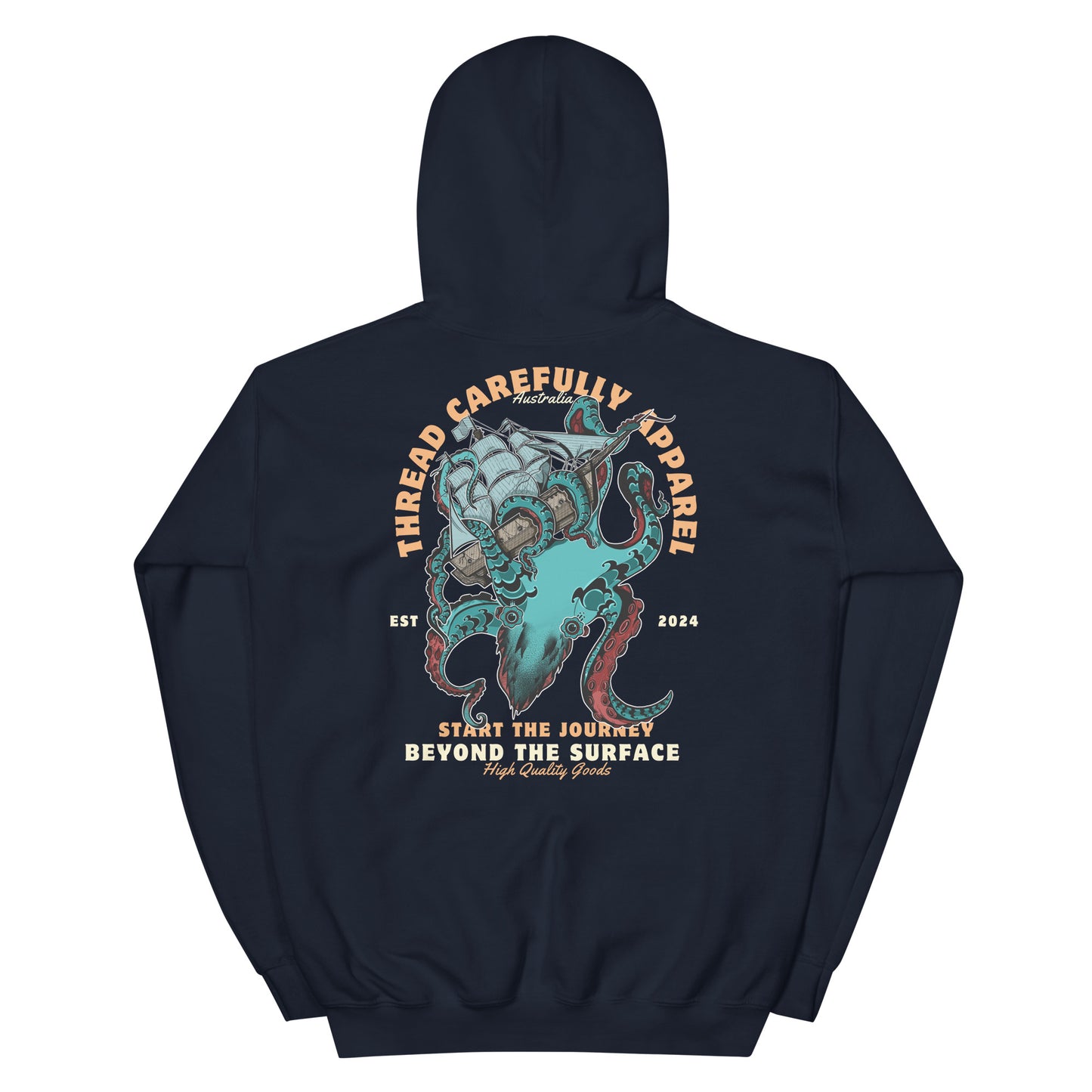 Kraken: Embroidered Unisex hoodie