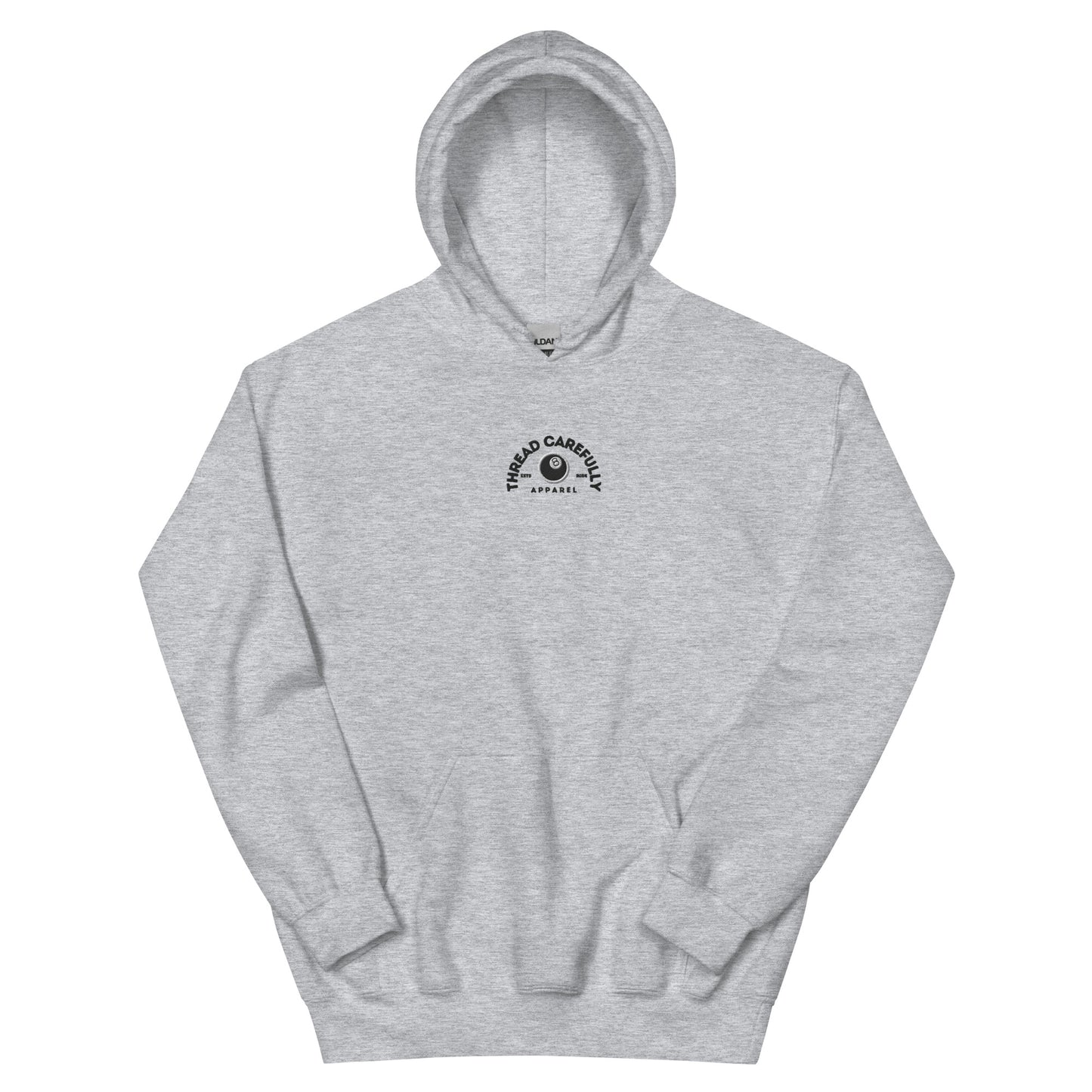 Chrysanthemum Collection: Orange 8 Ball Chrys-mum - Embroidered 8 Ball Hoodie