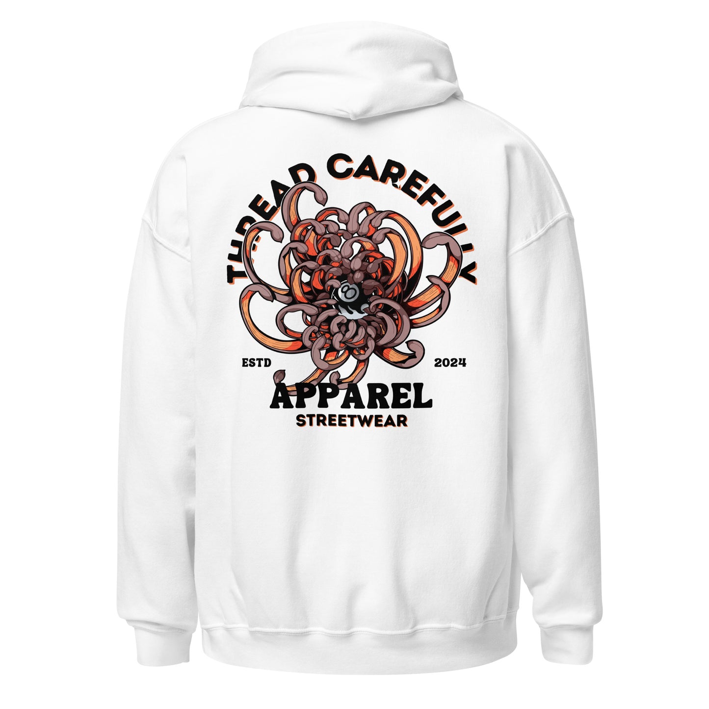 Chrysanthemum Collection: Orange Chrys-mum 8 ball - Hoodie