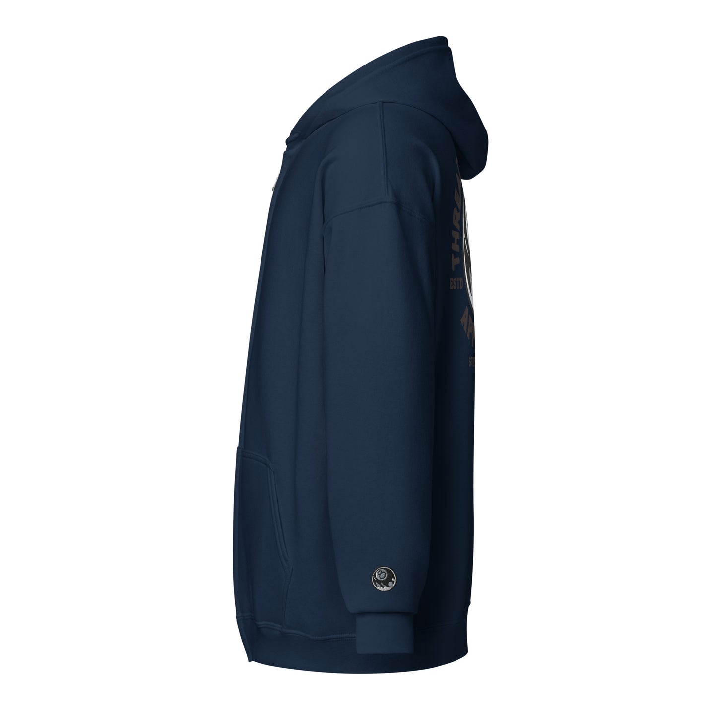 8 Ball - Embroidered cuff: heavy blend zip hoodie