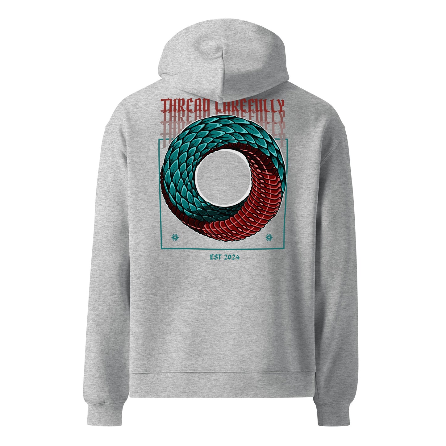 Escher Inspired Endless Scales: Premium Unisex Oversized Hoodie