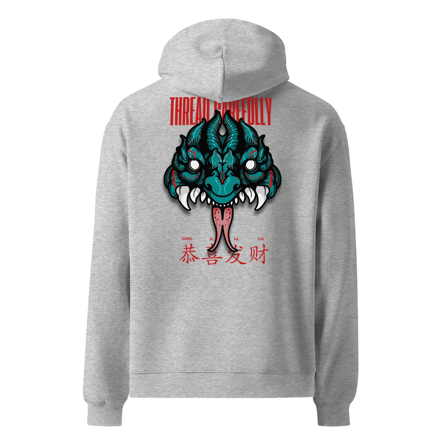 HNY Mask: Embroidered Unisex oversized hoodie