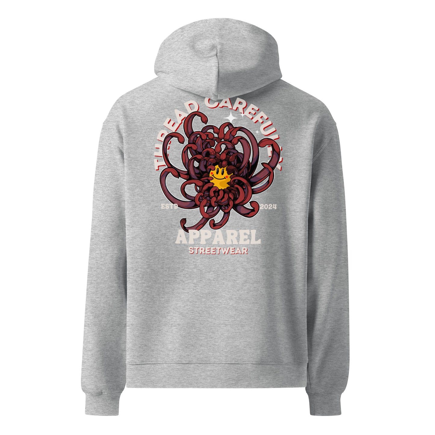 Chrysanthemum Collection: Red Chrys-mum series smiley - Unisex oversized hoodie