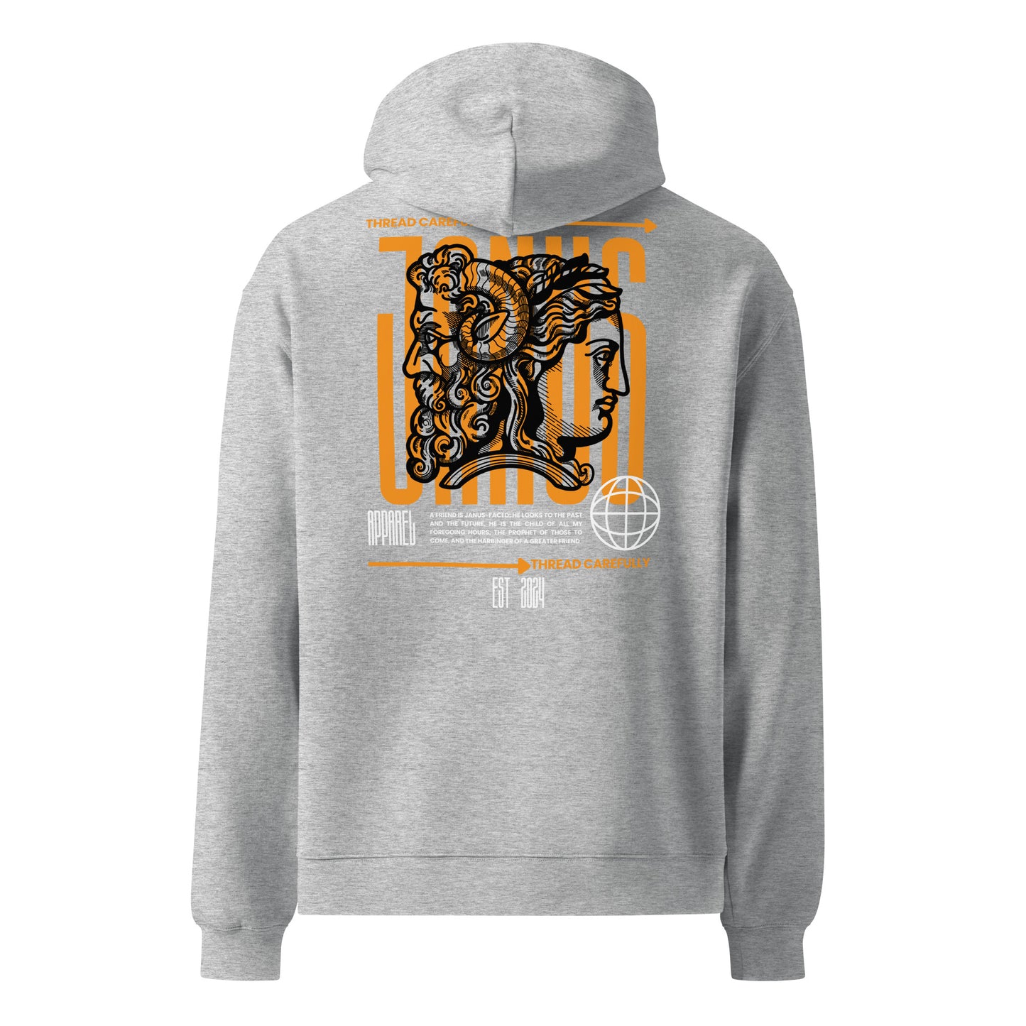 Janus: Embroidered TC - Unisex oversized hoodie