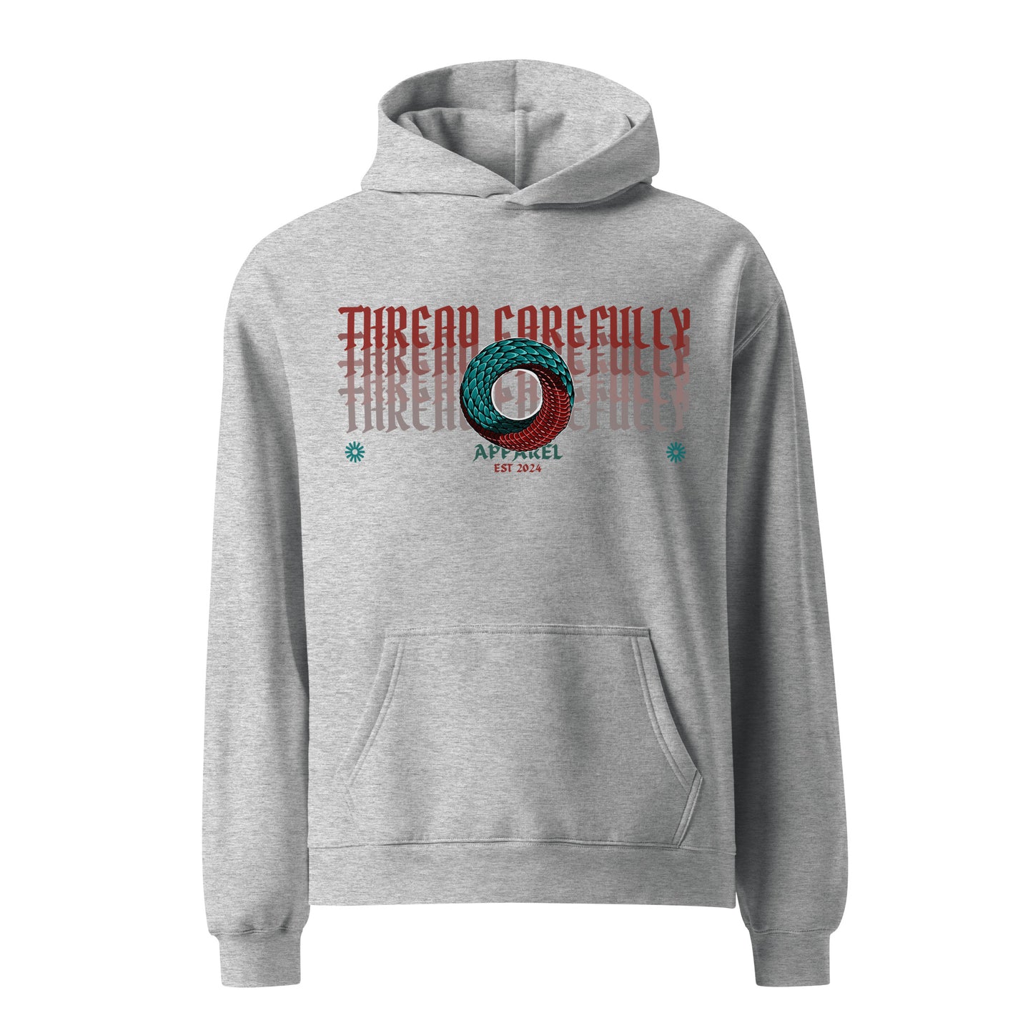 Escher Inspired Endless Scales: Premium Unisex Oversized Hoodie