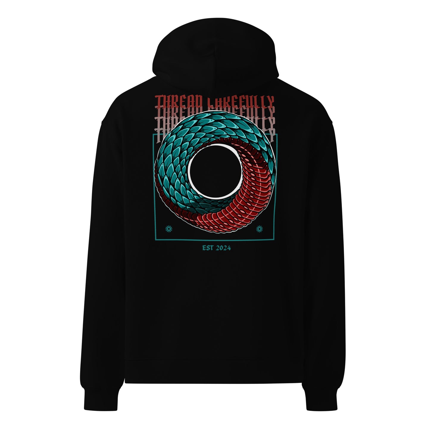 Escher Inspired Endless Scales: Premium Unisex Oversized Hoodie