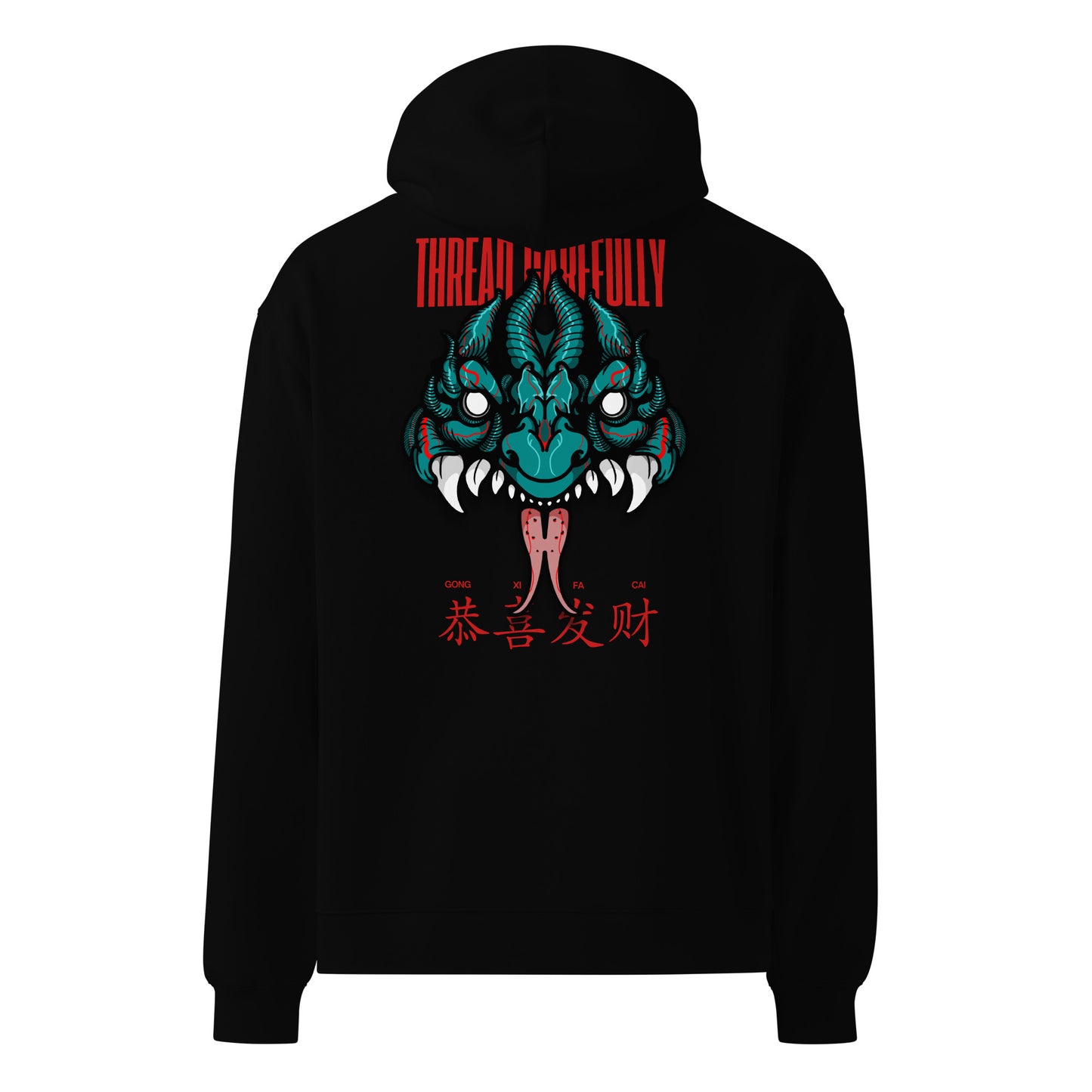 HNY Mask: Embroidered Unisex oversized hoodie