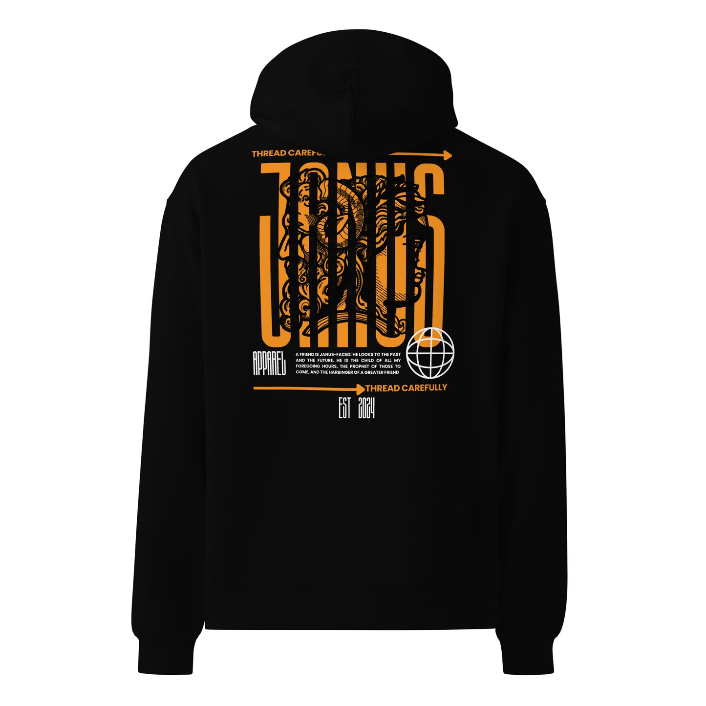 Janus: Embroidered TC - Unisex oversized hoodie