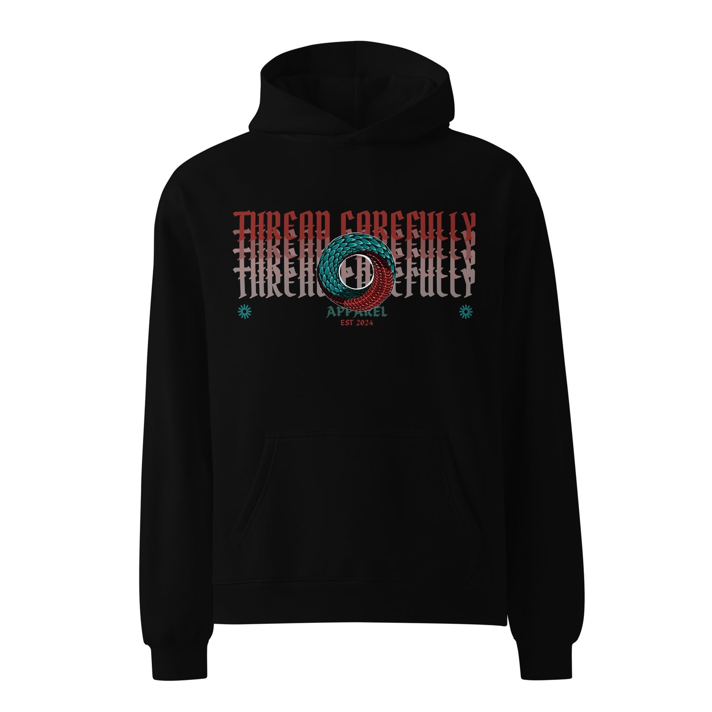 Escher Inspired Endless Scales: Premium Unisex Oversized Hoodie