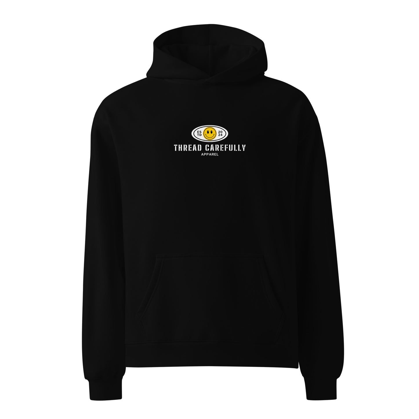 Snake Smiley in Blue: Premium Unisex oversized hoodie