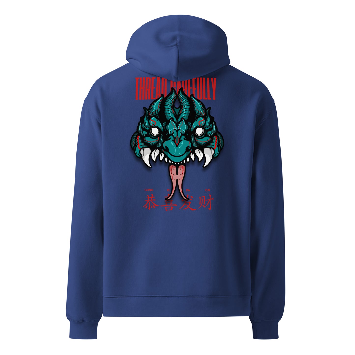 HNY Mask: Embroidered Unisex oversized hoodie