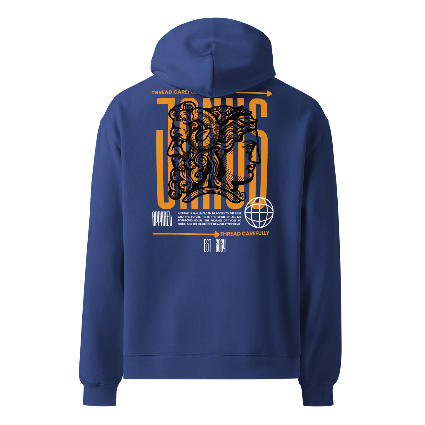Janus: Embroidered TC - Unisex oversized hoodie