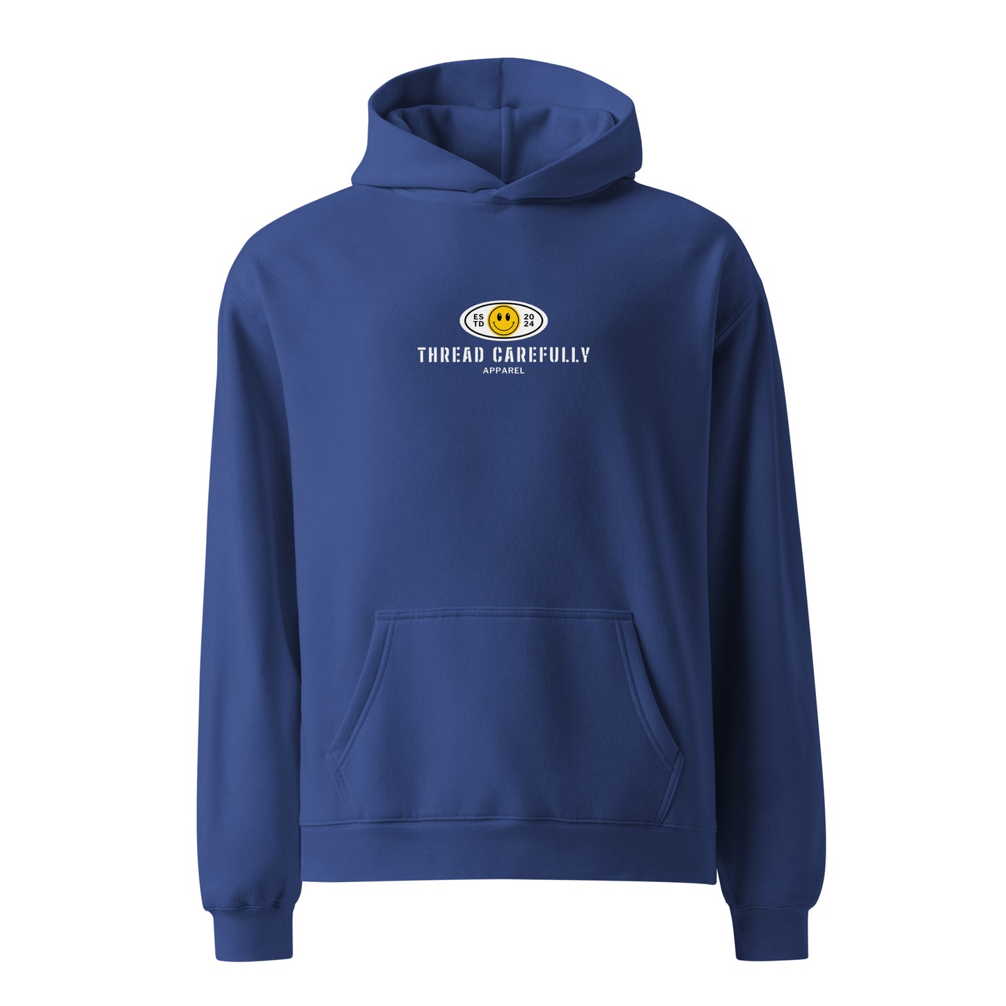 Snake Smiley in Blue: Premium Unisex oversized hoodie