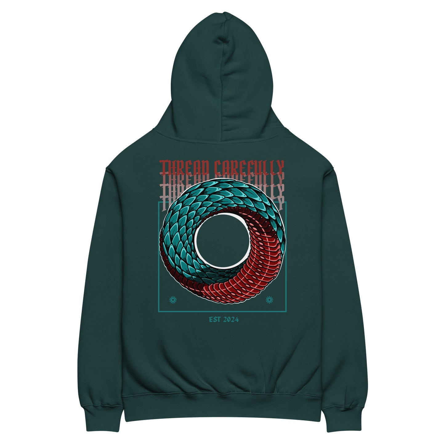 Escher Inspired Endless Scales: Premium Unisex Oversized Hoodie