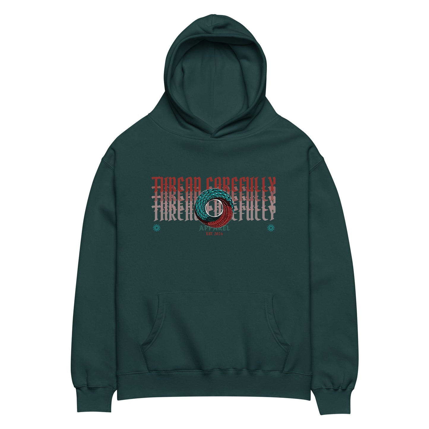 Escher Inspired Endless Scales: Premium Unisex Oversized Hoodie