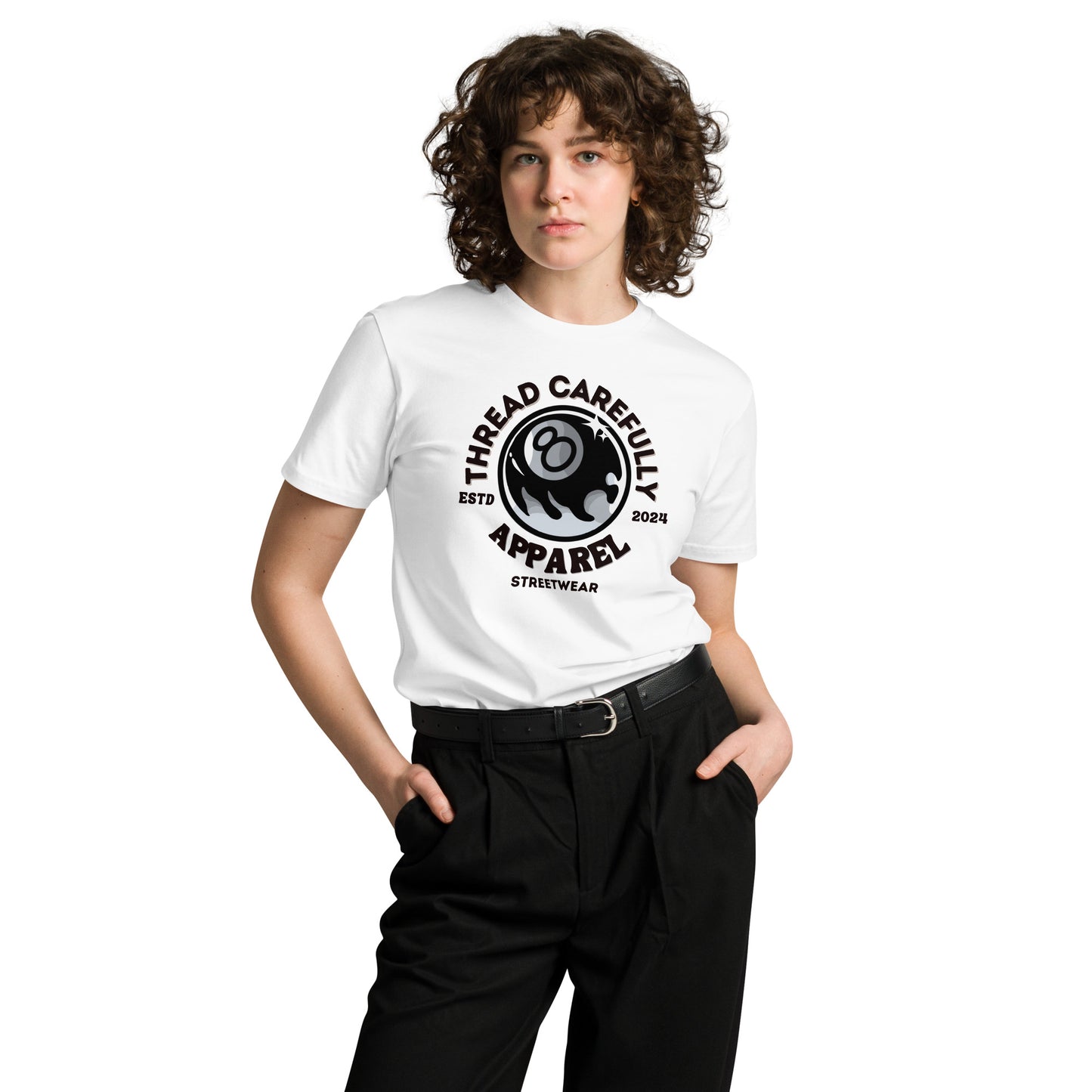 8 Ball Thread Carefully: Unisex t-shirt
