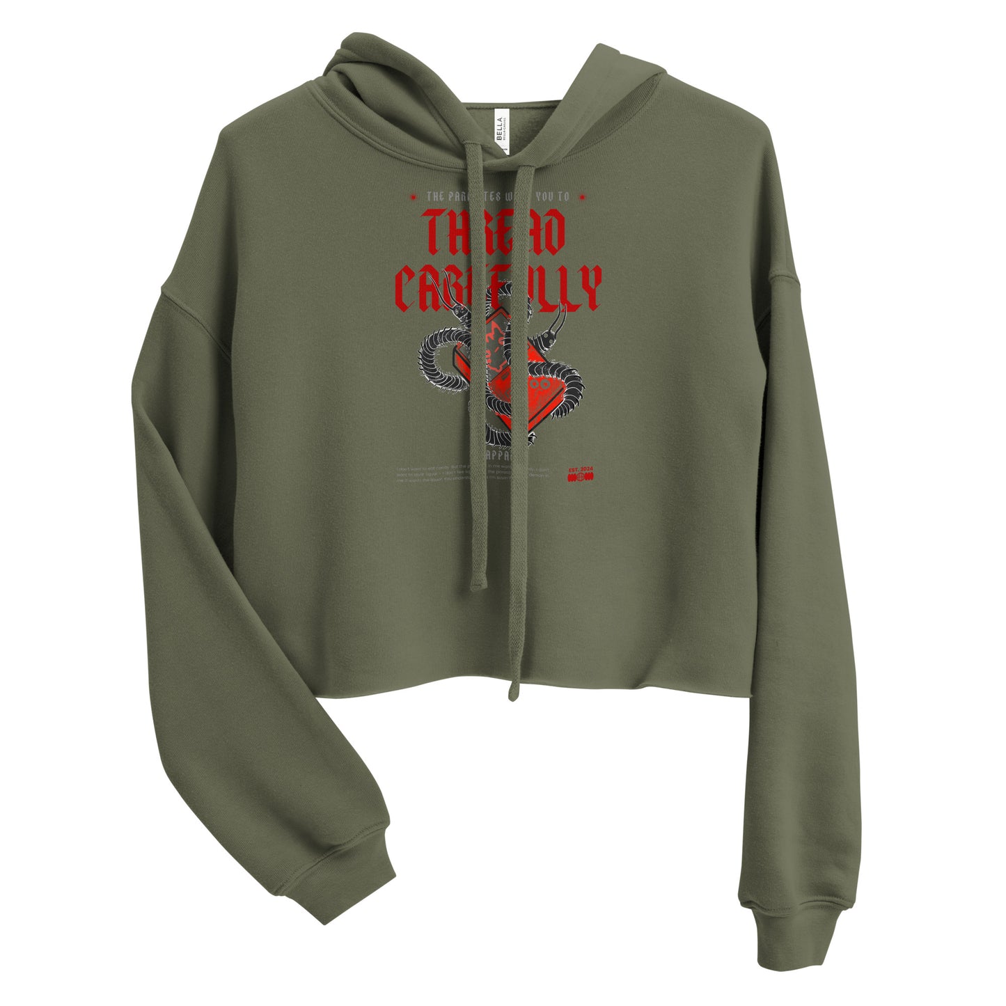 Centipede Game Boi: The parasites wants me to - Crop Hoodie