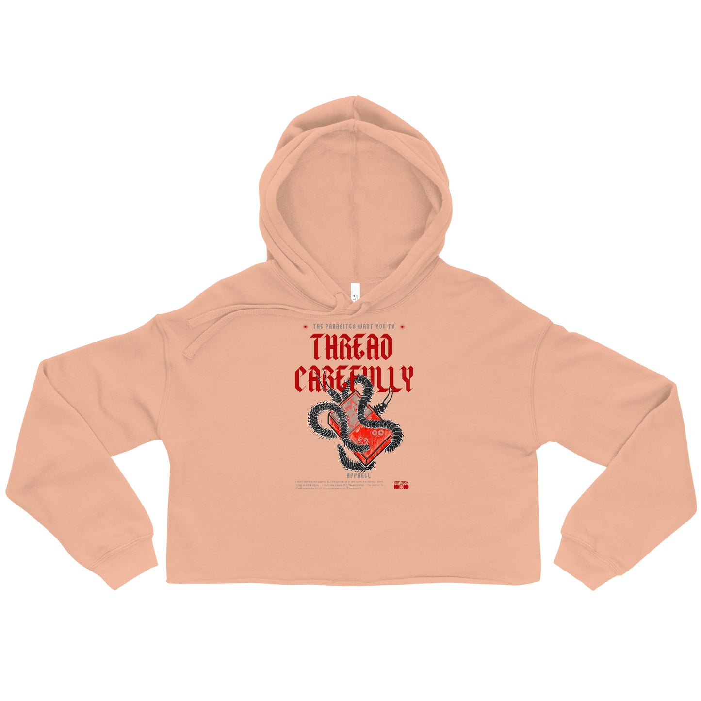Centipede Game Boi: The parasites wants me to - Crop Hoodie
