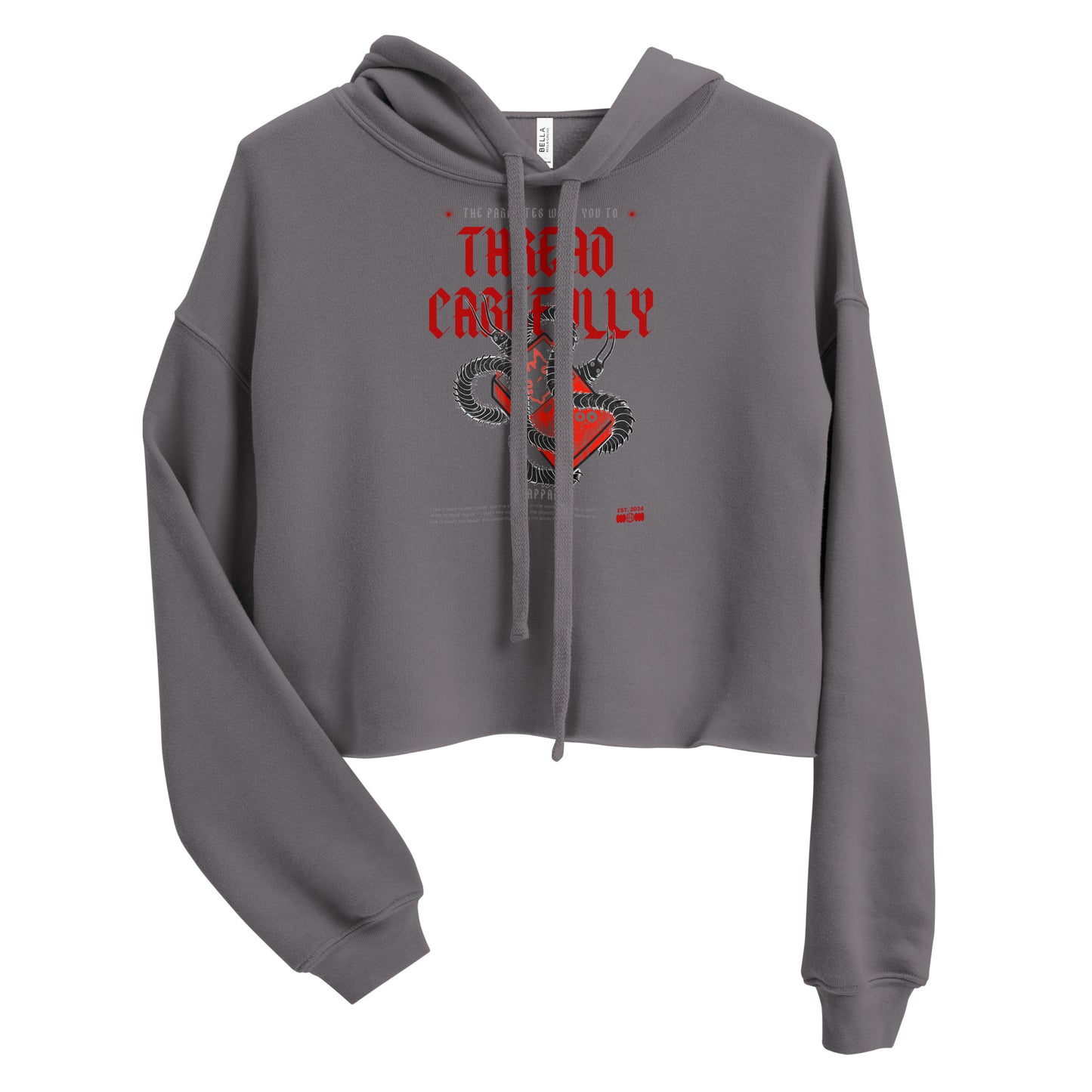 Centipede Game Boi: The parasites wants me to - Crop Hoodie