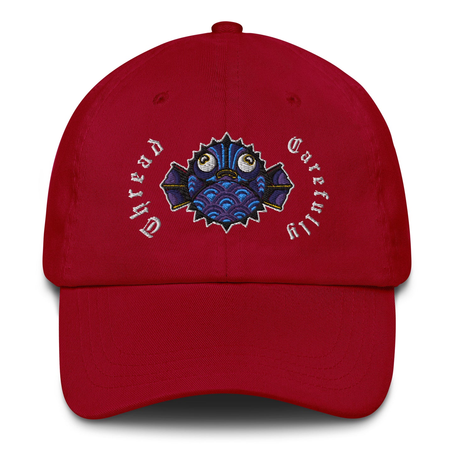 Puffer Fish: Embroidered Dad hat