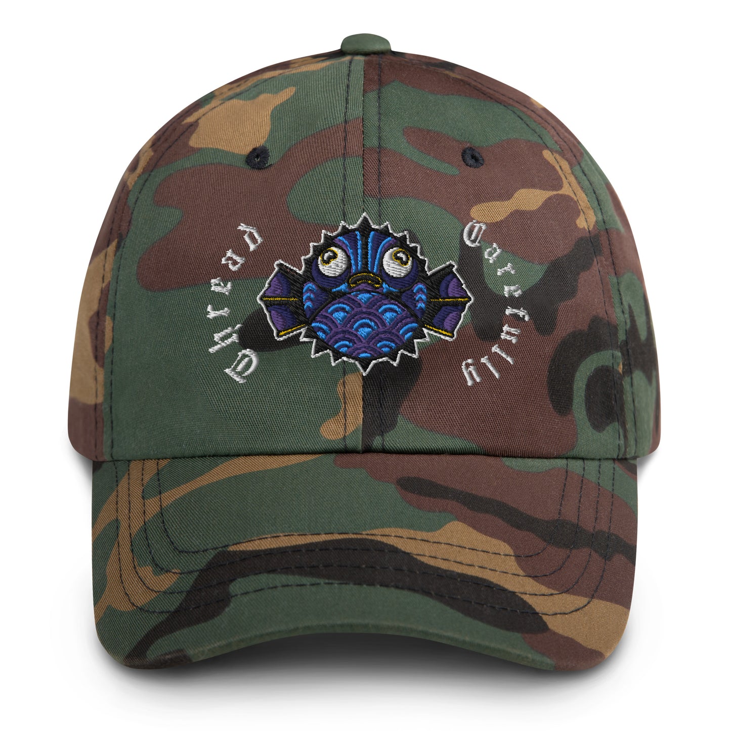 Puffer Fish: Embroidered Dad hat