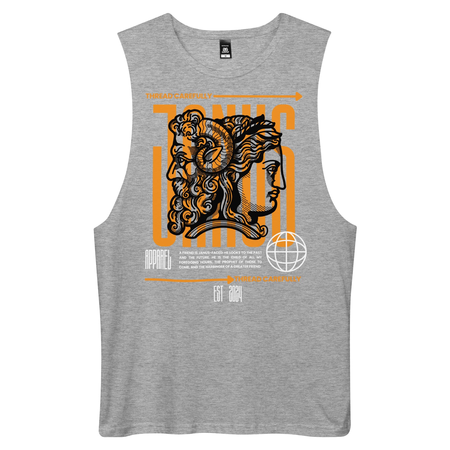 Janus: drop arm tank top