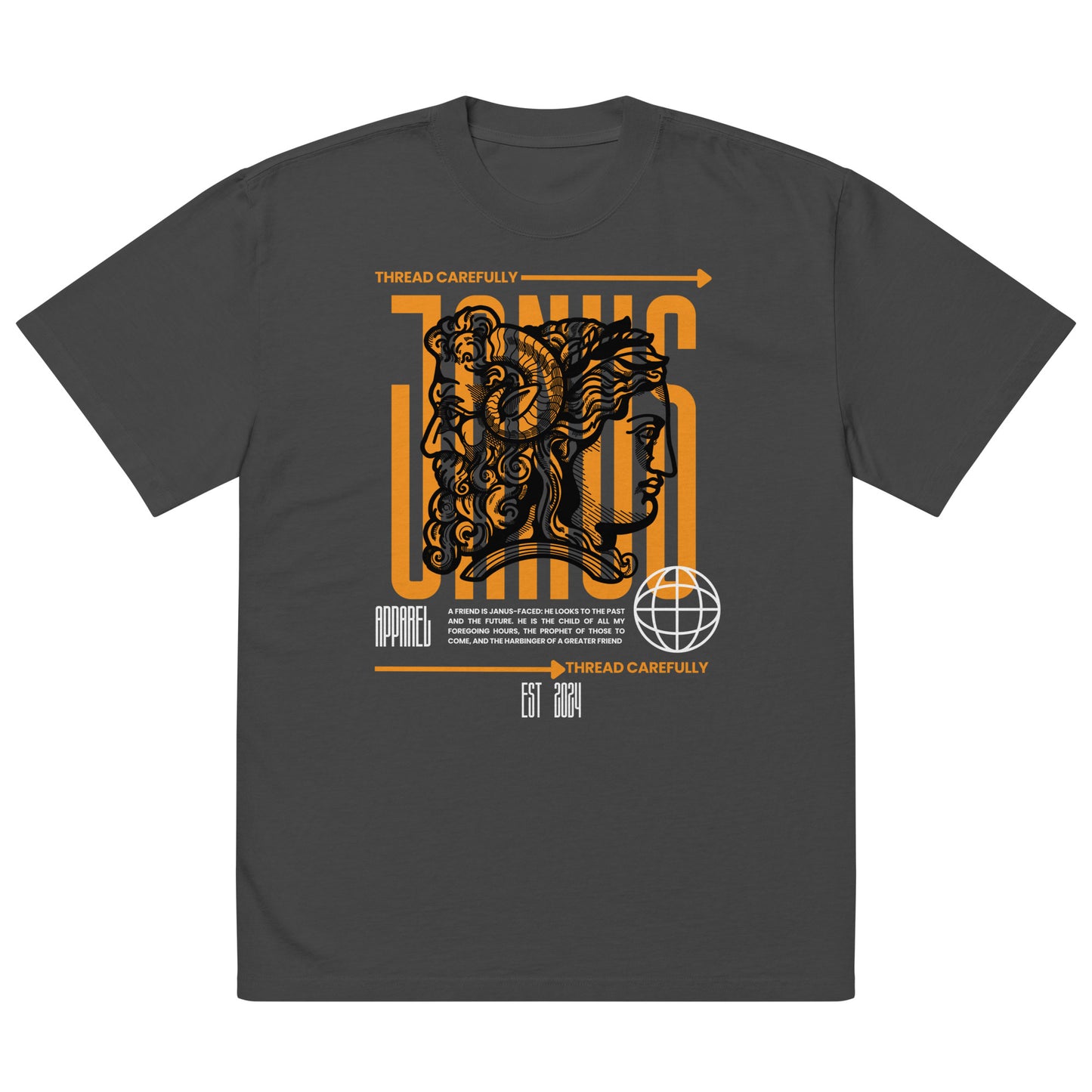 Janus: Premium Oversized faded t-shirt