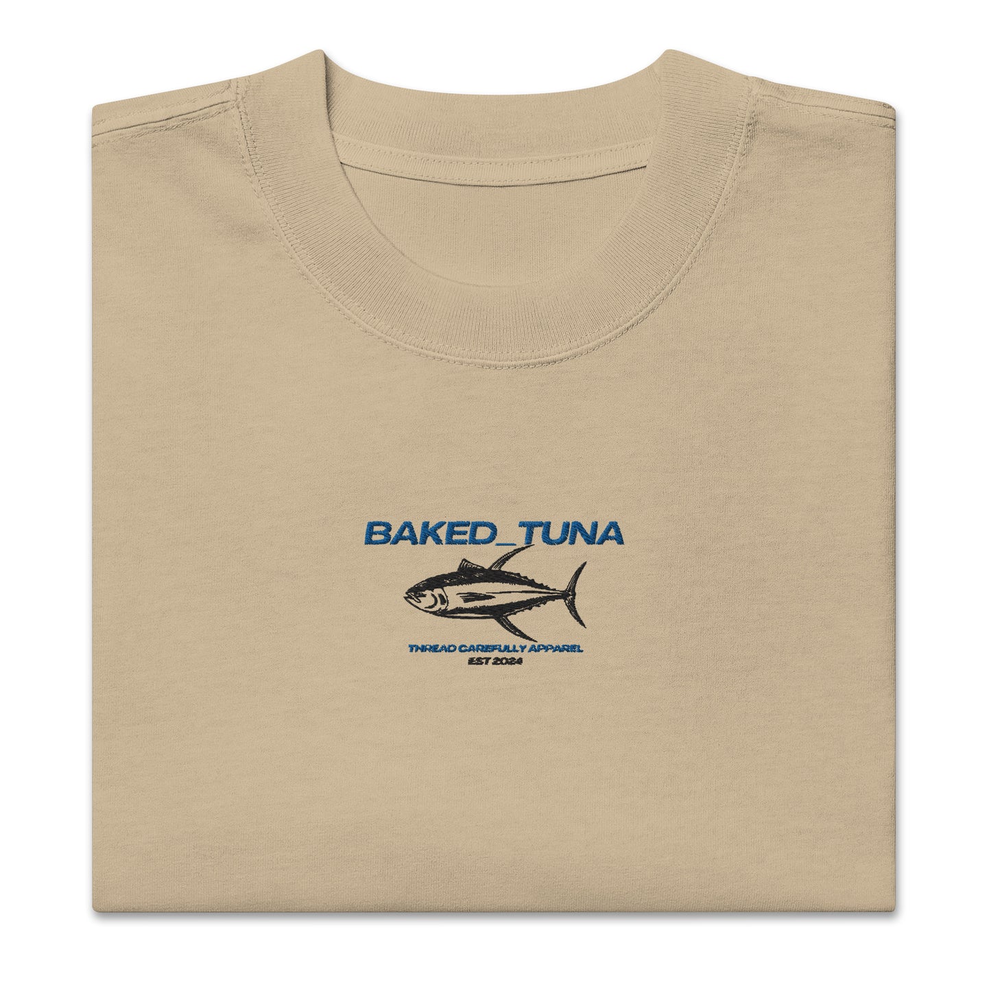 Baked Tuna Premium Oversized faded t-shirt | Thread Carefully