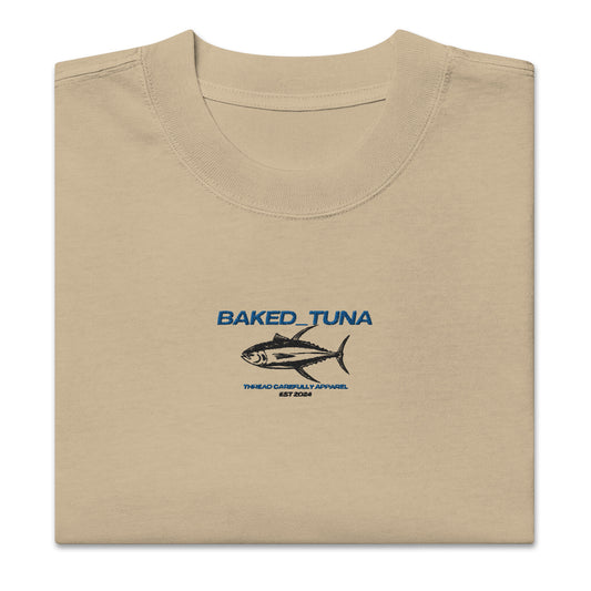 Baked Tuna Premium Oversized faded t-shirt | Thread Carefully