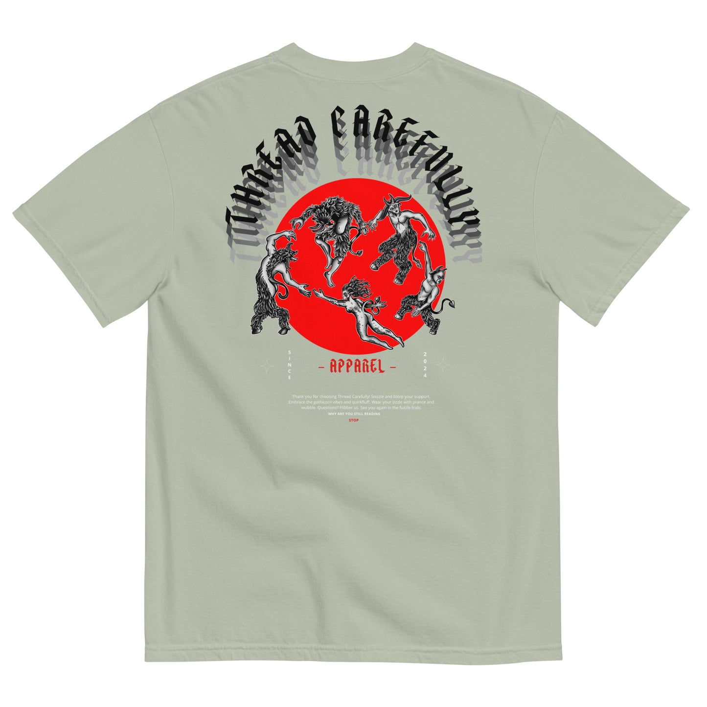 DANCE: Embroidered TC - Unisex garment-dyed heavyweight t-shirt