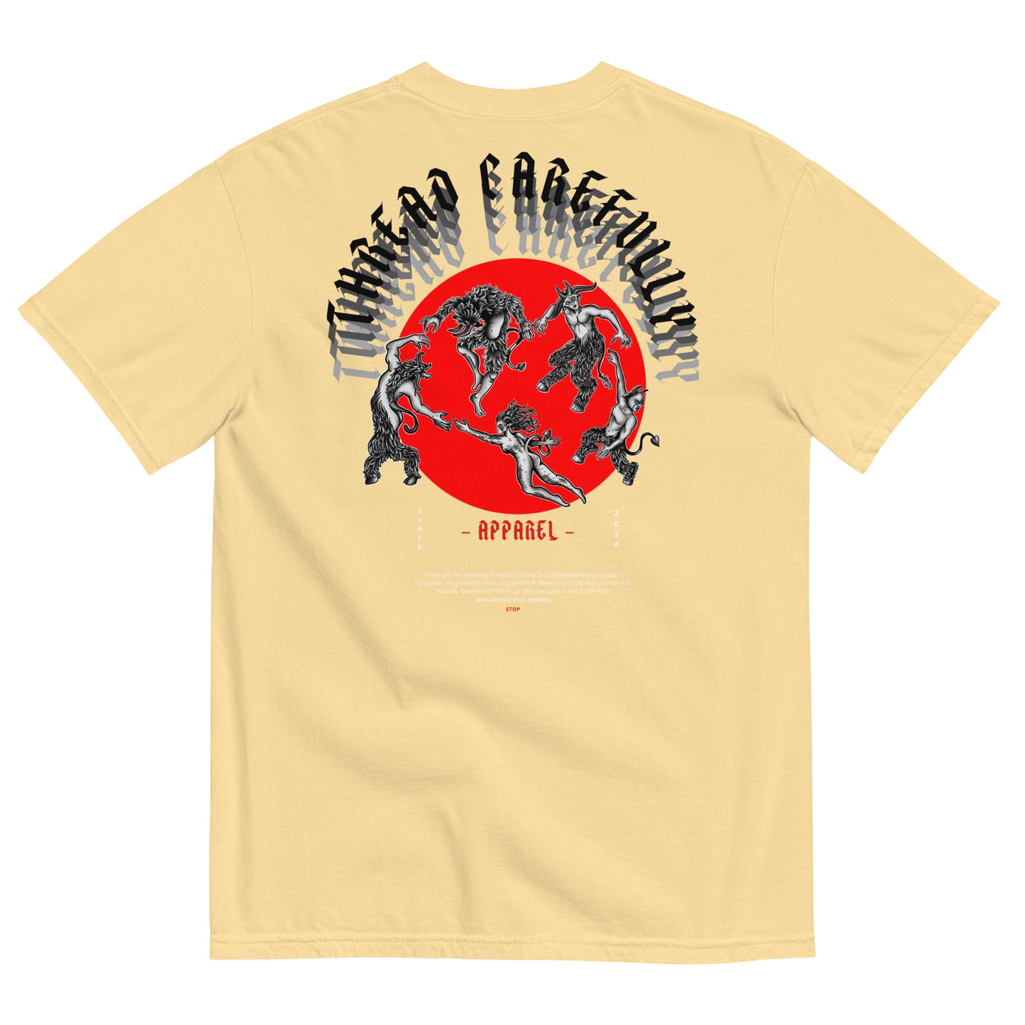 DANCE: Embroidered TC - Unisex garment-dyed heavyweight t-shirt