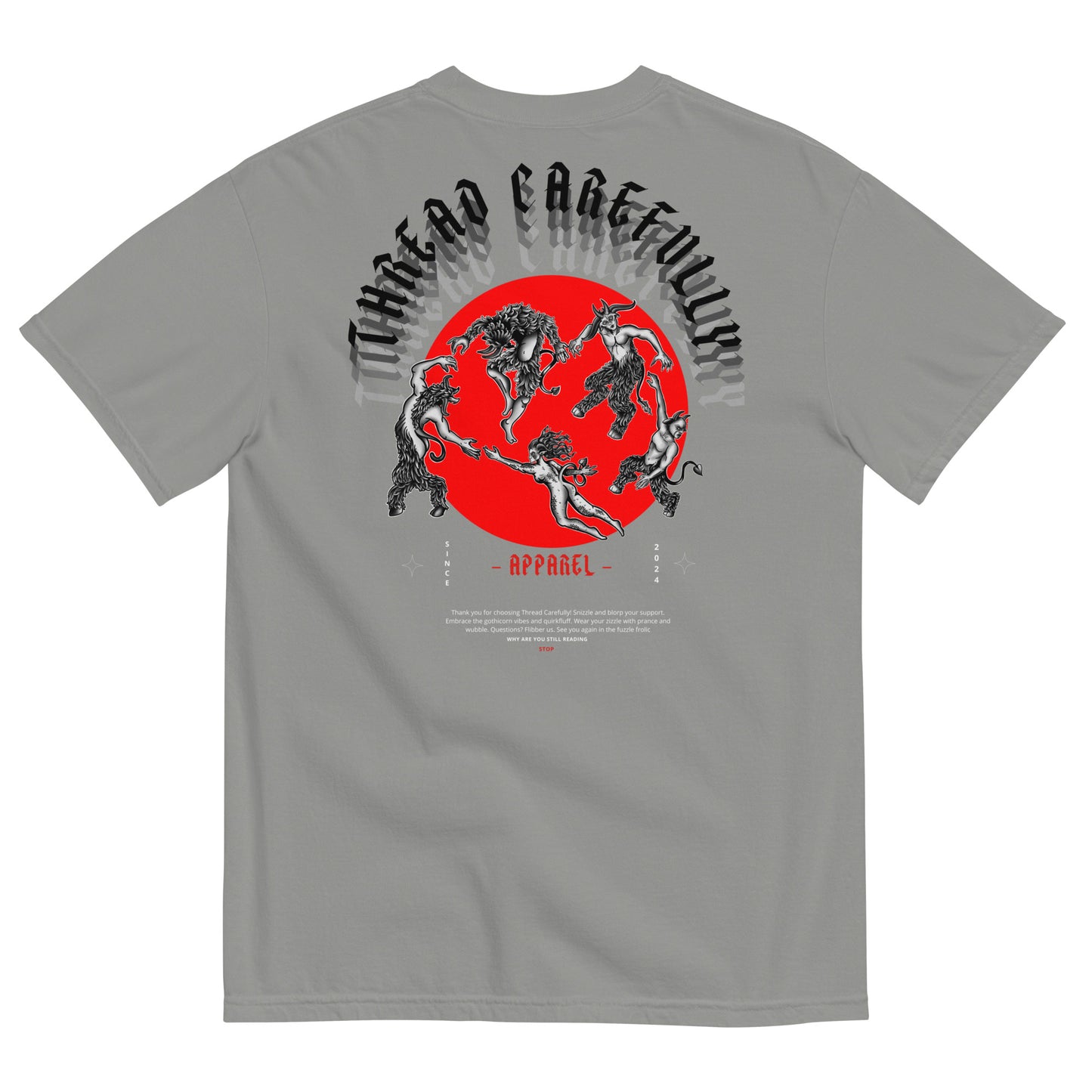 DANCE: Embroidered TC - Unisex garment-dyed heavyweight t-shirt