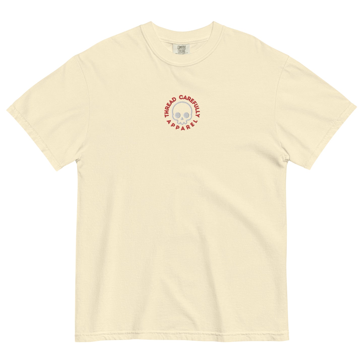 Mask HNY: Embroidered Logo - Unisex garment-dyed heavyweight t-shirt