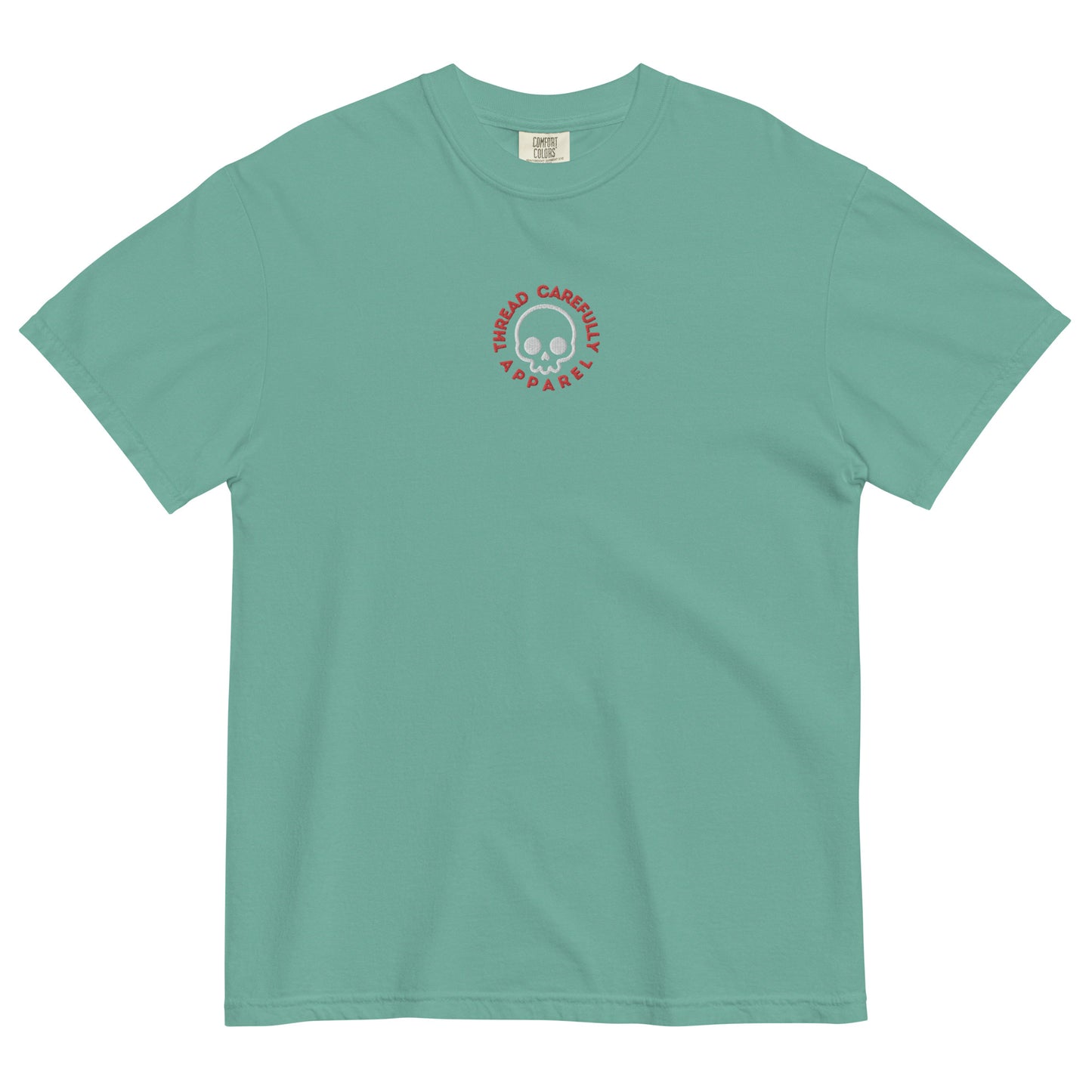 Mask HNY: Embroidered Logo - Unisex garment-dyed heavyweight t-shirt
