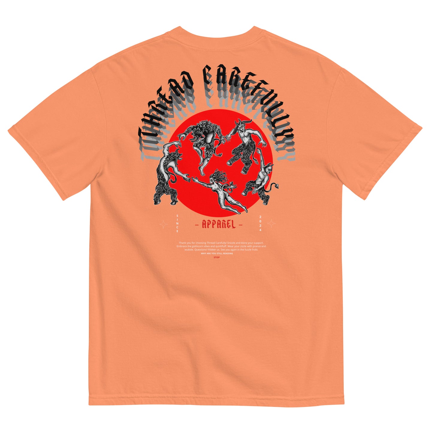 DANCE: Embroidered TC - Unisex garment-dyed heavyweight t-shirt