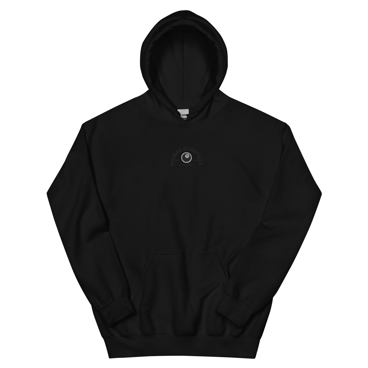 Chrysanthemum Collection: Orange 8 Ball Chrys-mum - Embroidered 8 Ball Hoodie