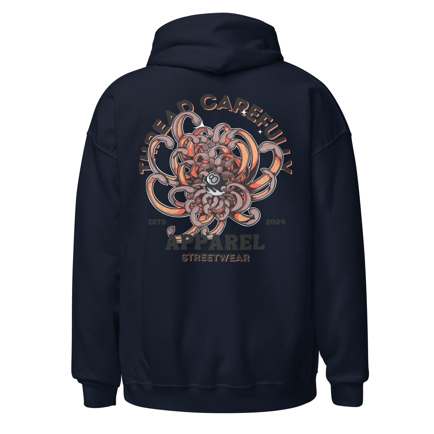 Chrysanthemum Collection: Orange Chrys-mum 8 ball - Hoodie