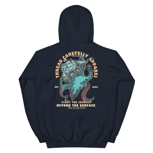 Kraken: Embroidered Unisex hoodie