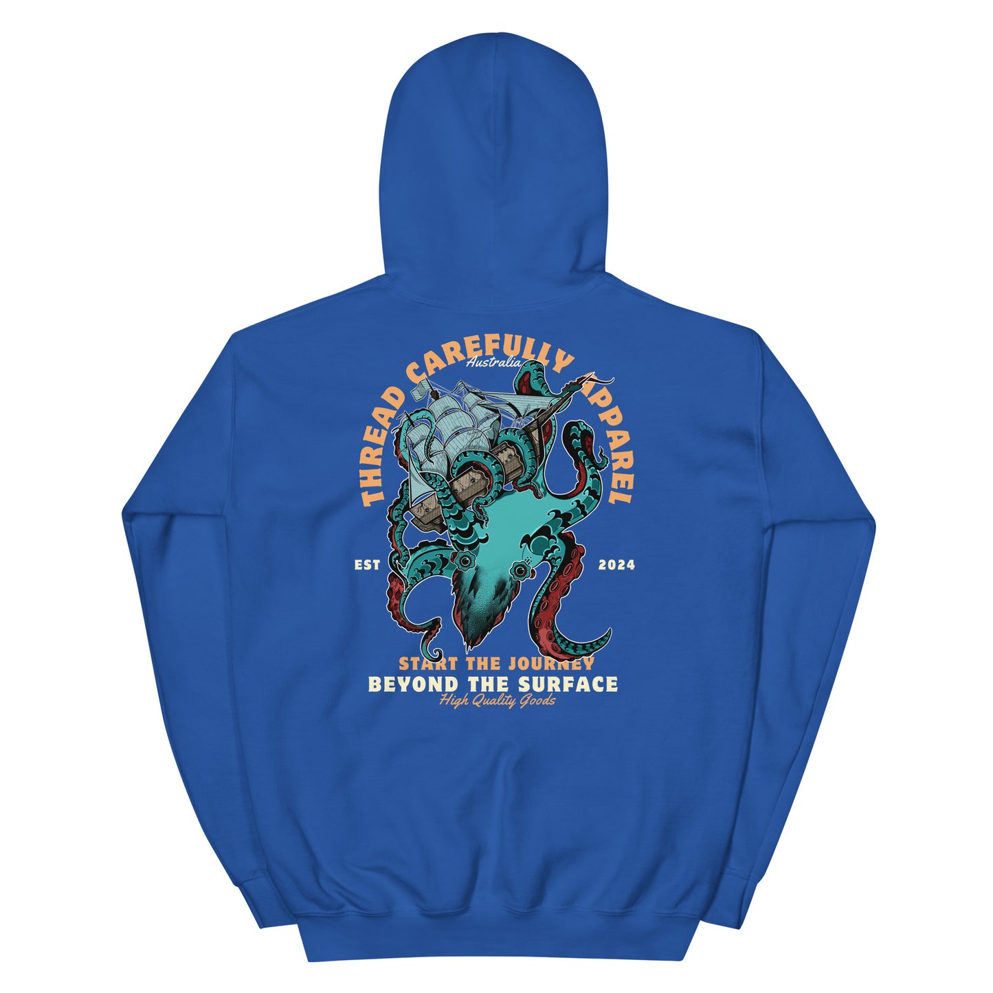 Kraken: Embroidered Unisex hoodie