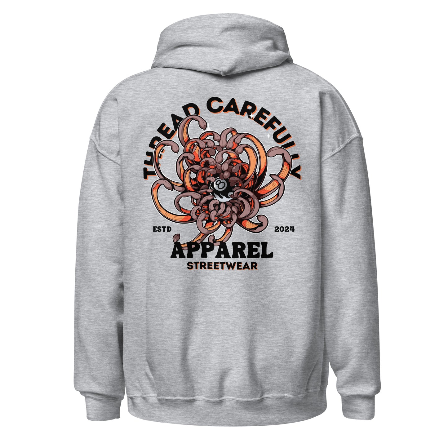 Chrysanthemum Collection: Orange Chrys-mum 8 ball - Hoodie