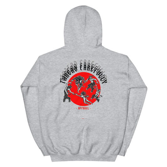 DANCE Print: Embroidered Thread Carefully - Unisex oversized hoodie