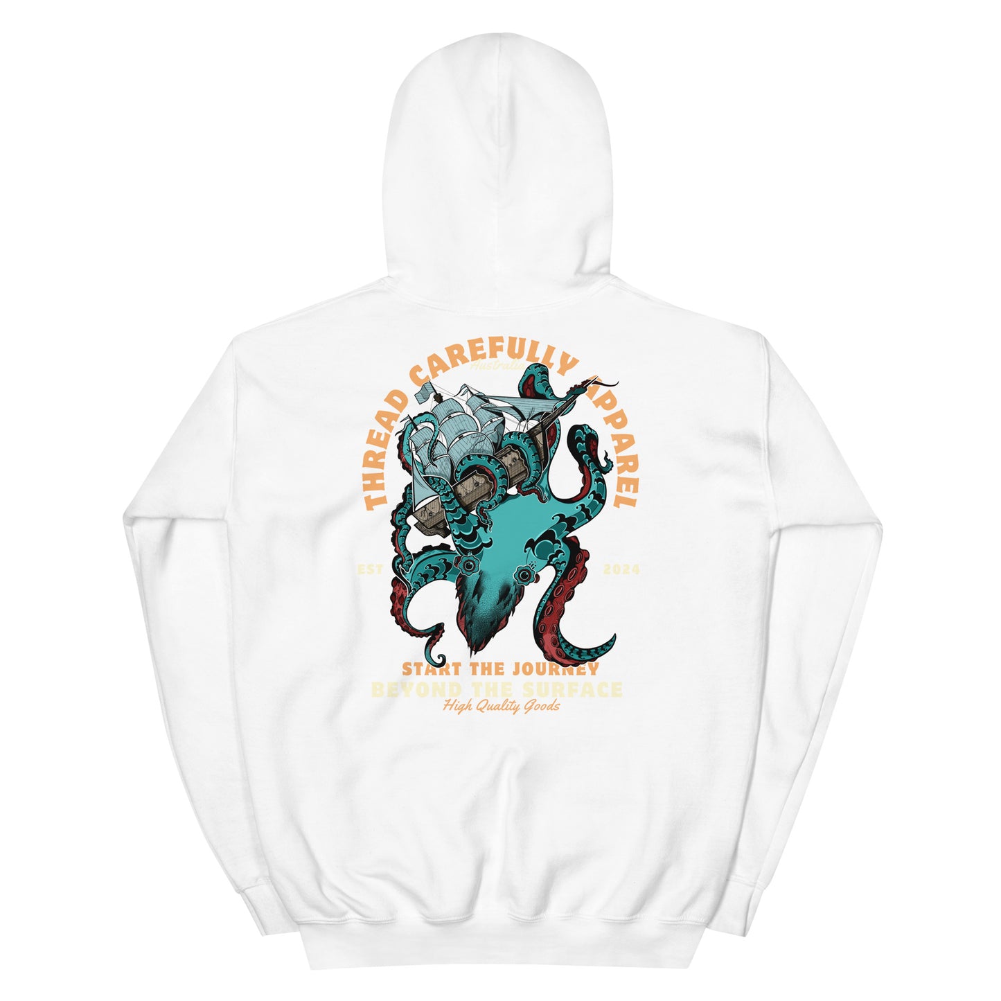 Kraken: Embroidered Unisex hoodie